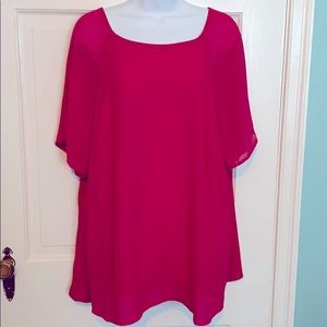 Torrid 2x raspberry blouse